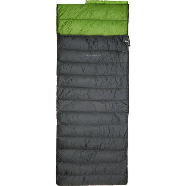 CAMPZ Surfer light 265 Down Sleeping Bag anthracite/green 1 CAMPZ Surfer light 265 Down Sleeping Bag anthracite/green