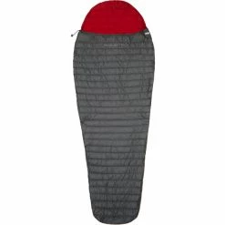 CAMPZ Trekker light 117 Down Sleeping Bag anthracite/red
