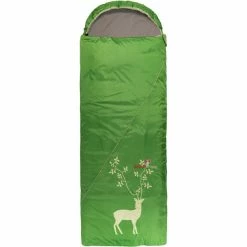 Grüezi-Bag Cloud Blanket Deer IV Sleeping Bag spring green