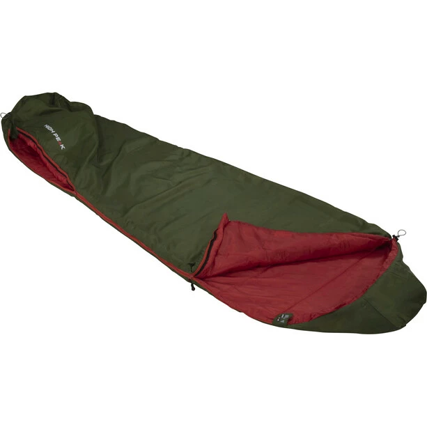 High Peak Lite Pak 800 Sleeping Bag green/red 2 High Peak Lite Pak 800 Sleeping Bag green/red - Image 2