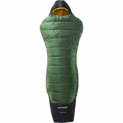 Nordisk Gormsson +4° Curve Sleeping Bag L artichoke green/mustard yellow/black