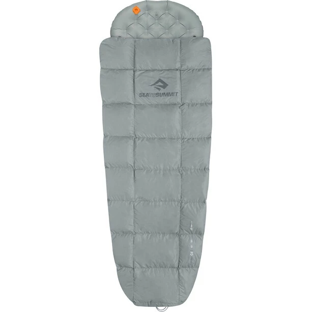 Sea to Summit Cinder Cd1 Integrated Down Quilt Long pale grey/dark grey 1 Sea to Summit Cinder Cd1 Integrated Down Quilt Long pale grey/dark grey
