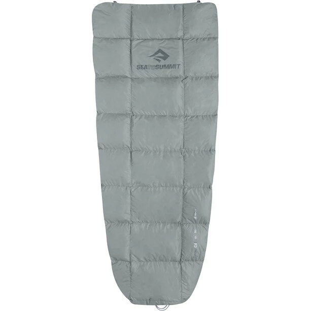 Sea to Summit Cinder Cd1 Integrated Down Quilt Long pale grey/dark grey 2 Sea to Summit Cinder Cd1 Integrated Down Quilt Long pale grey/dark grey - Image 2