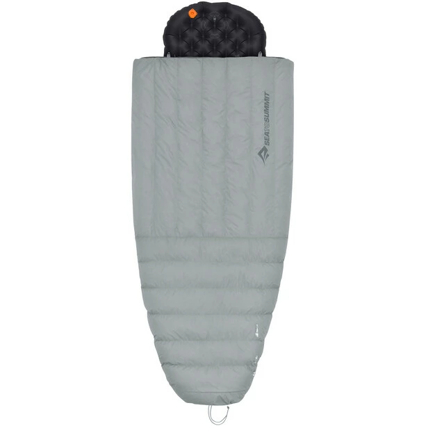 Sea to Summit Cinder Cd2 Integrated Down Quilt Long pale grey / dark grey 1 Sea to Summit Cinder Cd2 Integrated Down Quilt Long pale grey / dark grey