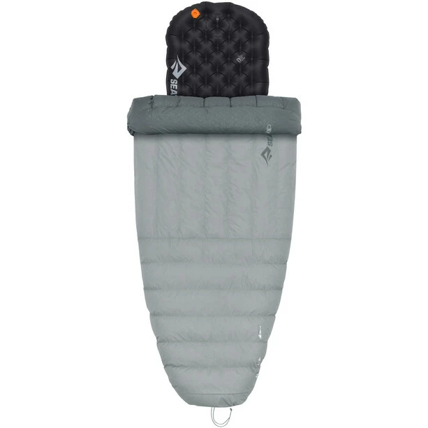 Sea to Summit Cinder Cd2 Integrated Down Quilt Long pale grey / dark grey 2 Sea to Summit Cinder Cd2 Integrated Down Quilt Long pale grey / dark grey - Image 2