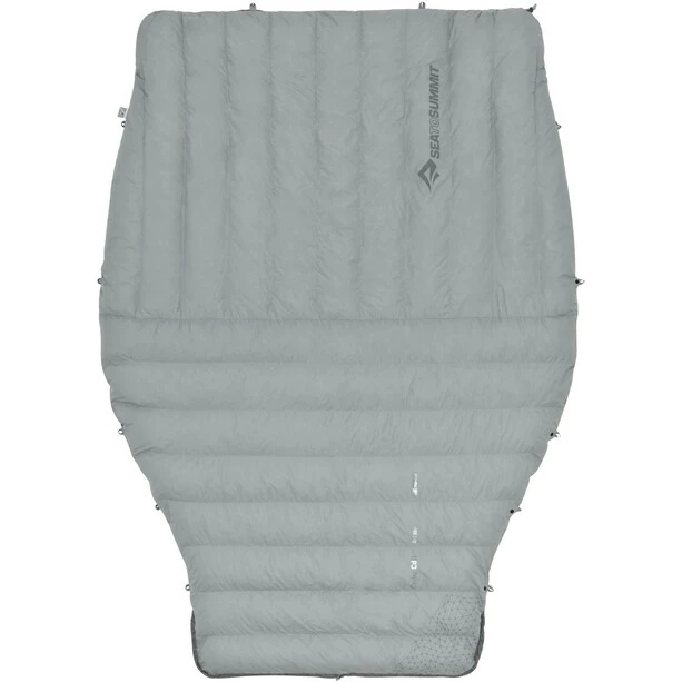 Sea to Summit Cinder Cd2 Integrated Down Quilt Long pale grey / dark grey 3 Sea to Summit Cinder Cd2 Integrated Down Quilt Long pale grey / dark grey - Image 3